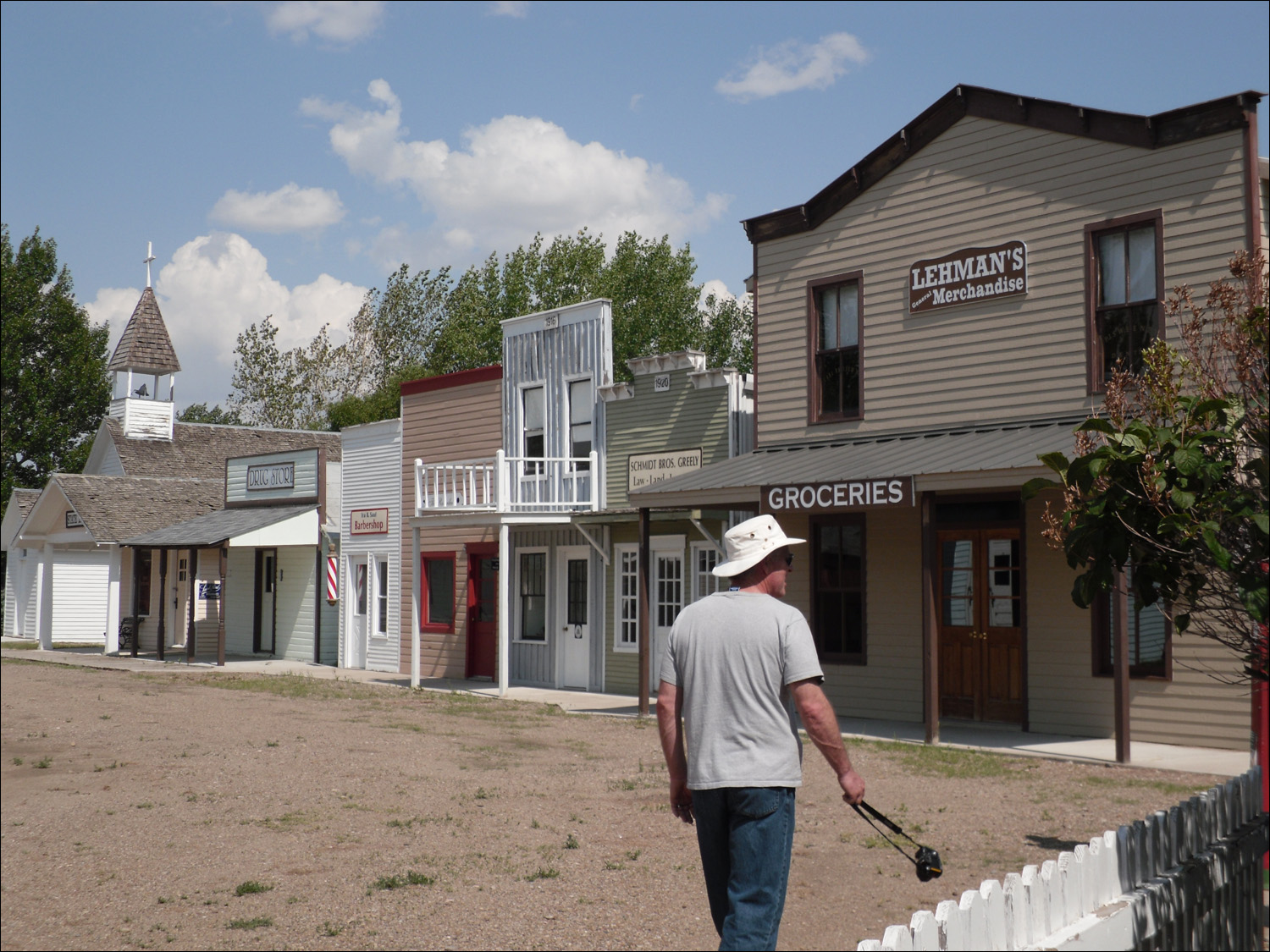 Fort Benton, MT Agriculture Museum-old town streetfront